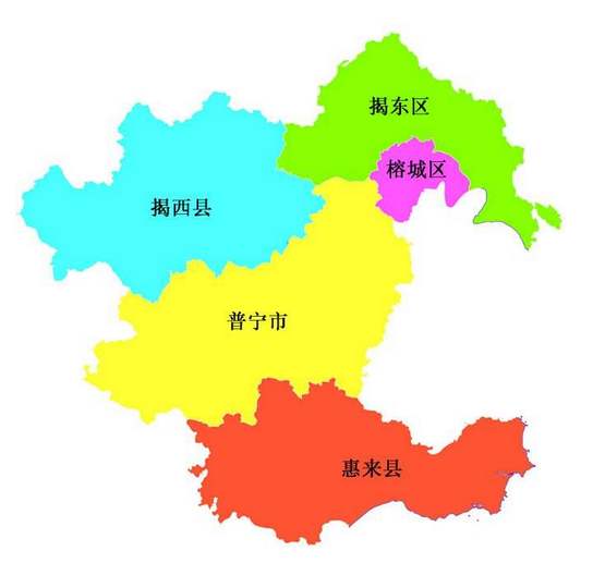 中国人口第一县级行政区，广东省揭阳市普宁市